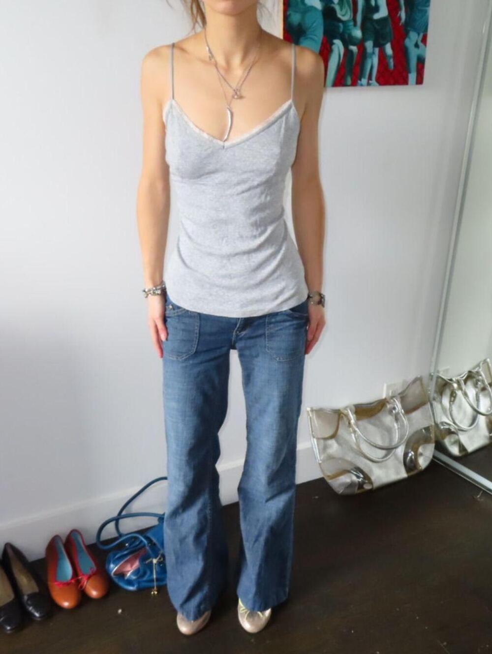 Express Women's Black and Grey Vests-tanks-cami